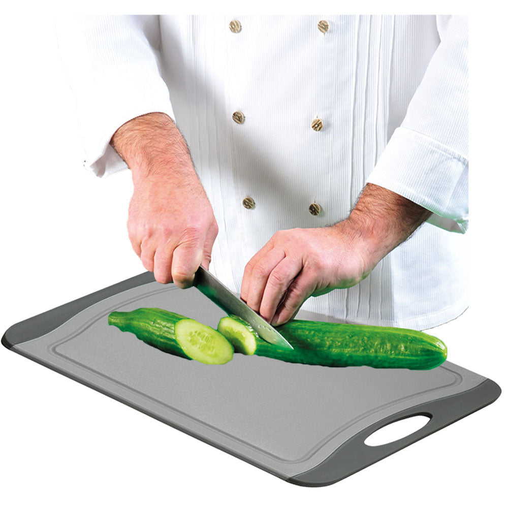 LS-LebenStil Küche & Haushalt Tranchierbrett 29cm Grau Schneidebrett