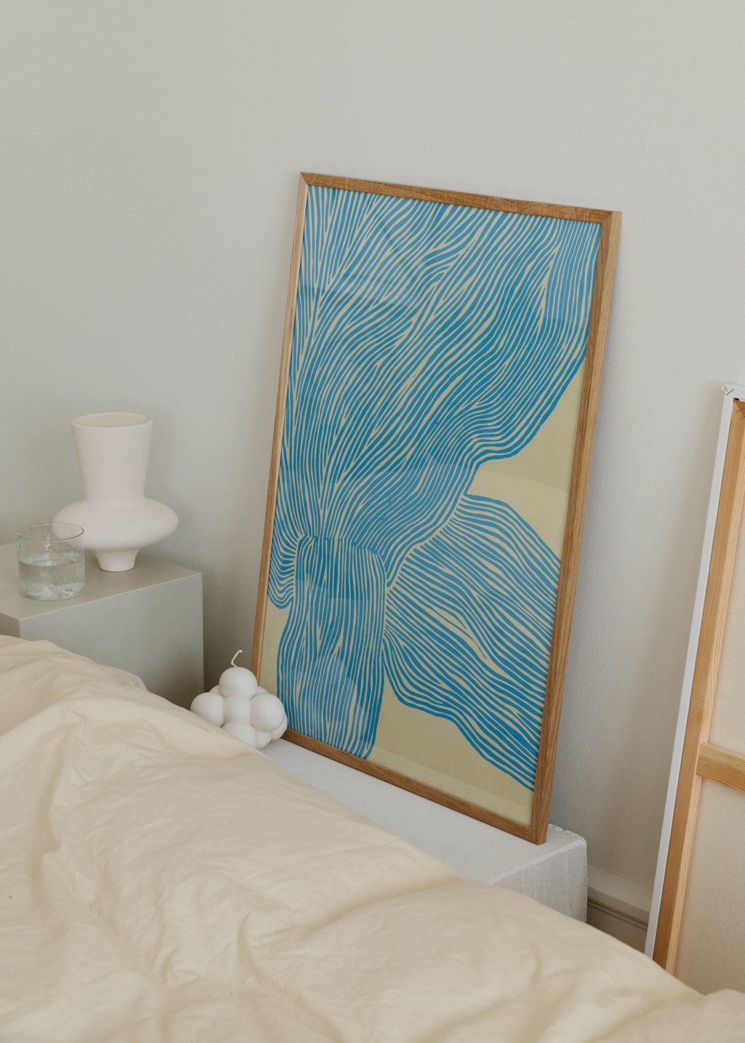 The Poster Club The Line Blue Poster 30x40 cm blau