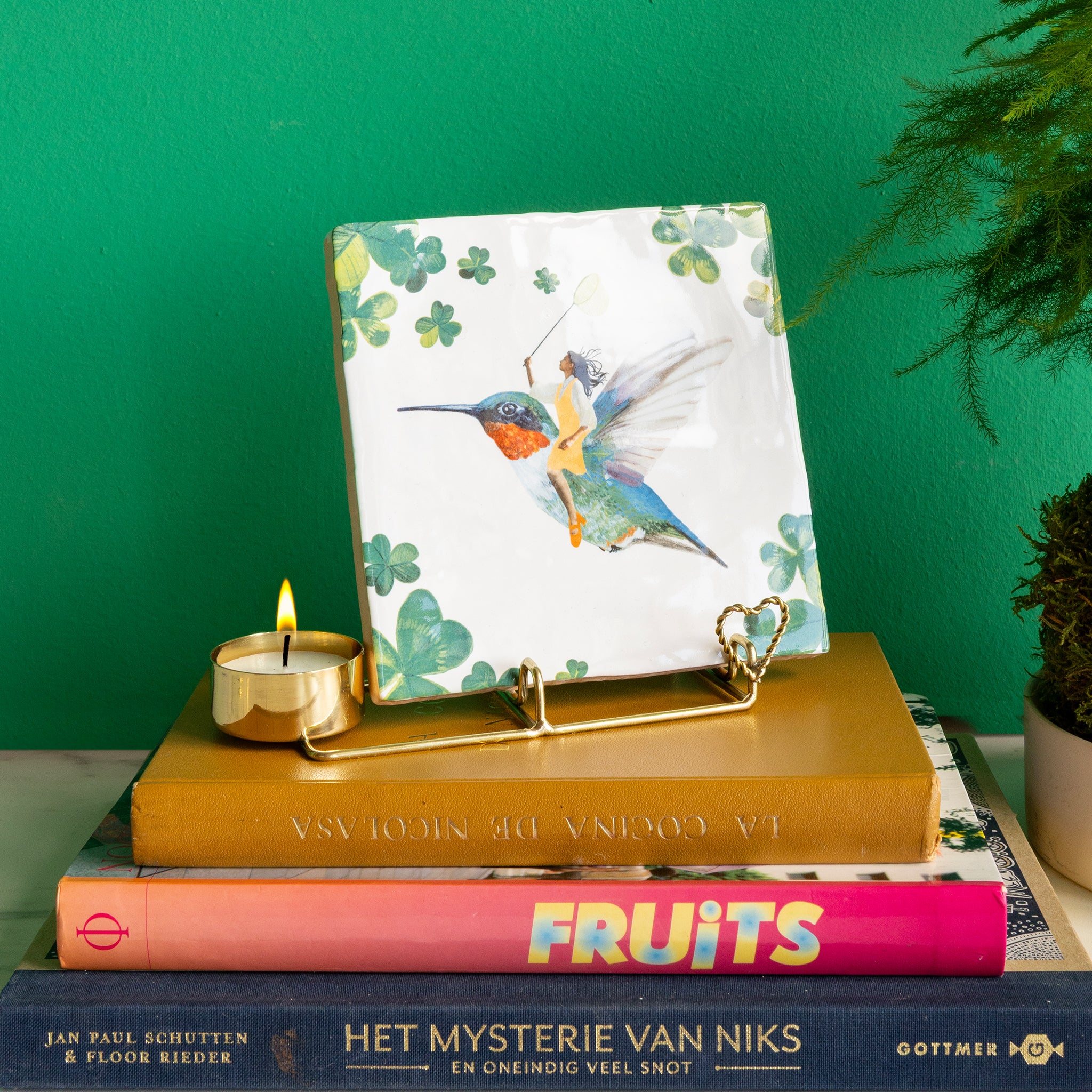 Storytiles Tile holders Golden Heart Kachelhalter Gold Herz