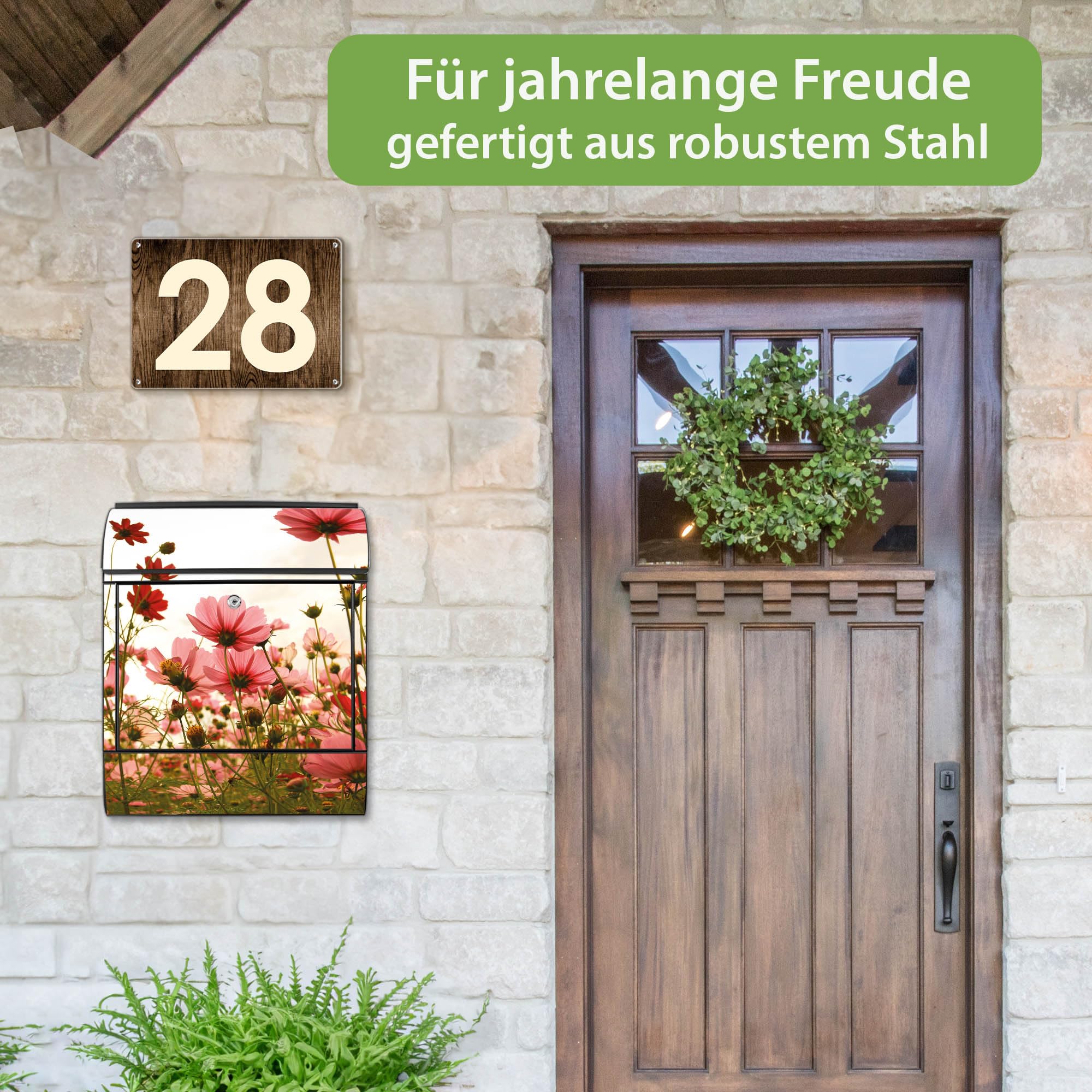 Banjado Briefkasten Schmuckkörbchen Schwarz Zeitungsfach