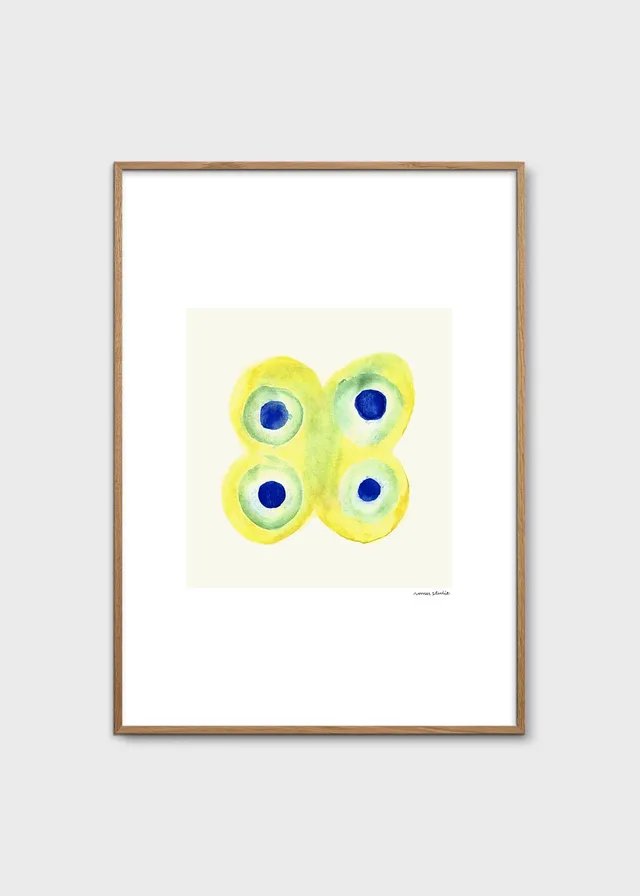 The Poster Club Art Prints Papillon No. 1 Poster 30x40 cm blau