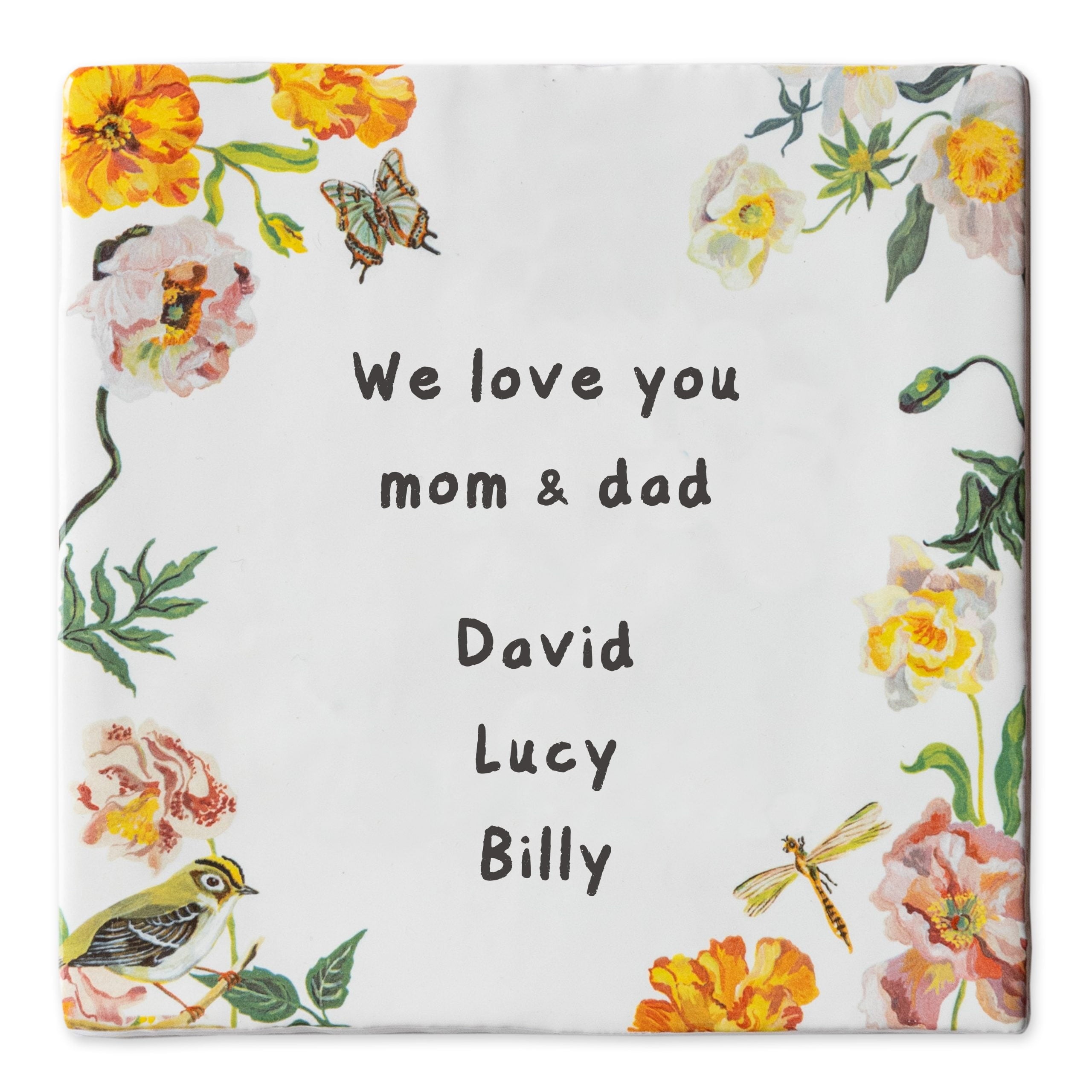 Storytiles Delft Blue Goudhaantje Fliese 10x10 cm mit Text