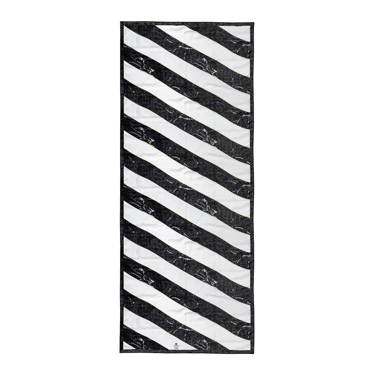 Mineheart Diagonal Marble Schal Schwarz Weiß 70x170 Seide