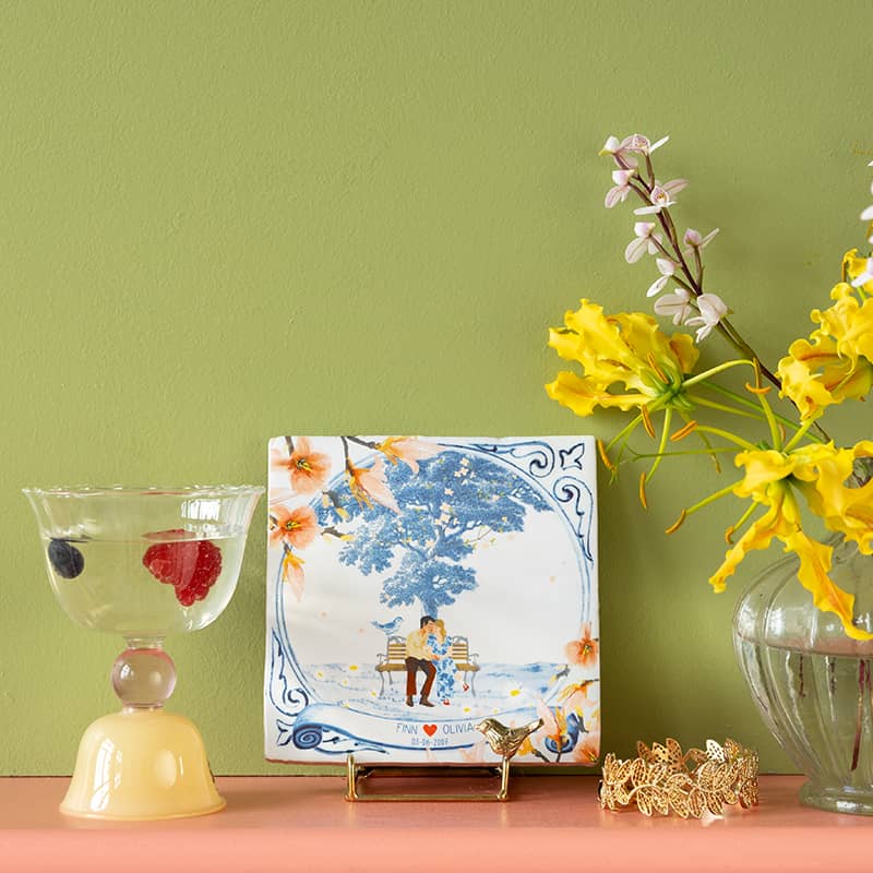 Storytiles Delft Blue Lente in de lucht Fliese 10x10 cm