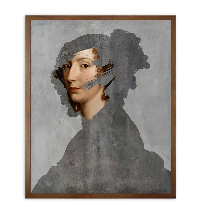 Mineheart Wall Art Reveal Lady 3 Original Gemälde 81x66 cm
