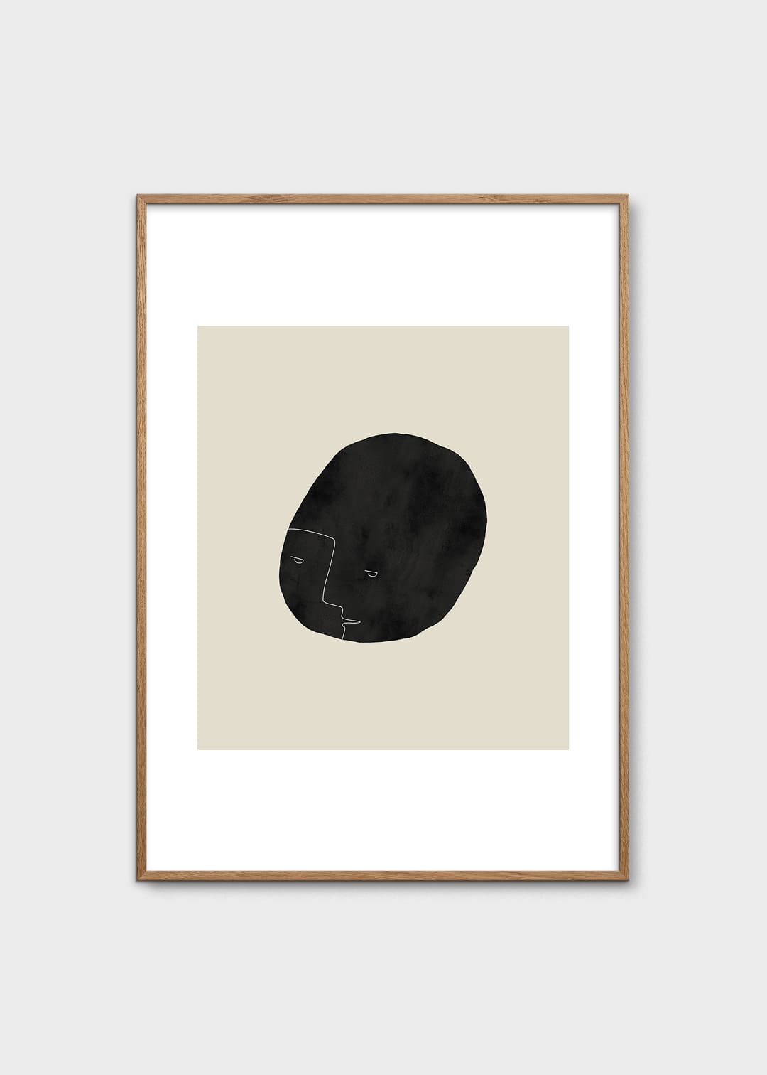 The Poster Club Art Prints Pebbleface 03 Poster 30x40 beige