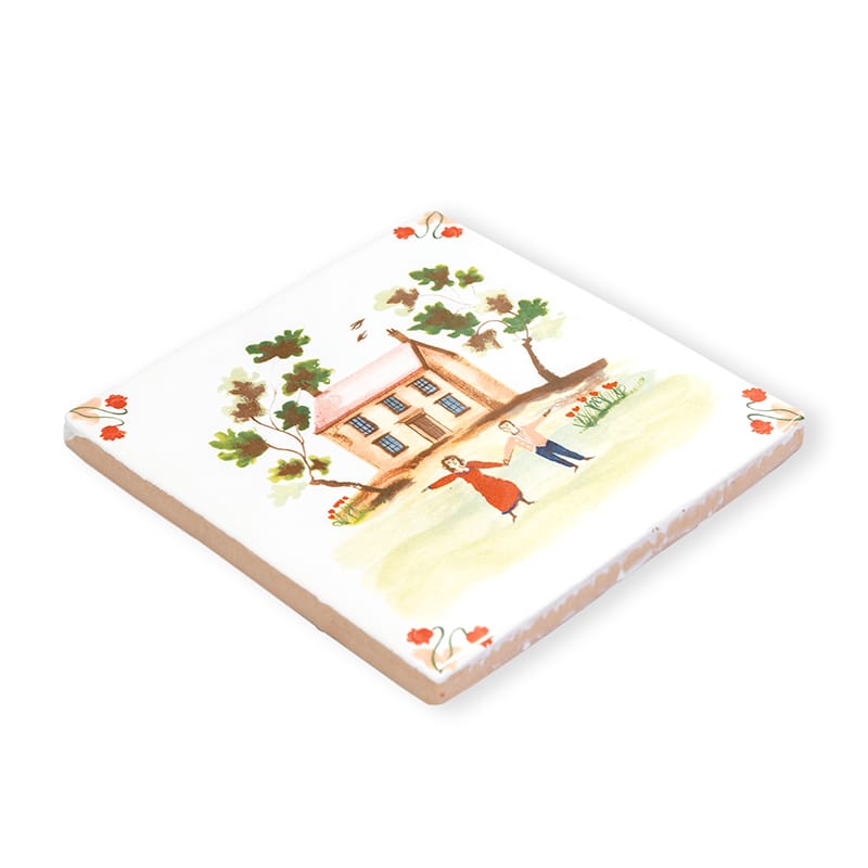 StoryTiles Delft Blue Ons sprookje Fliese 10x10 cm Spruch