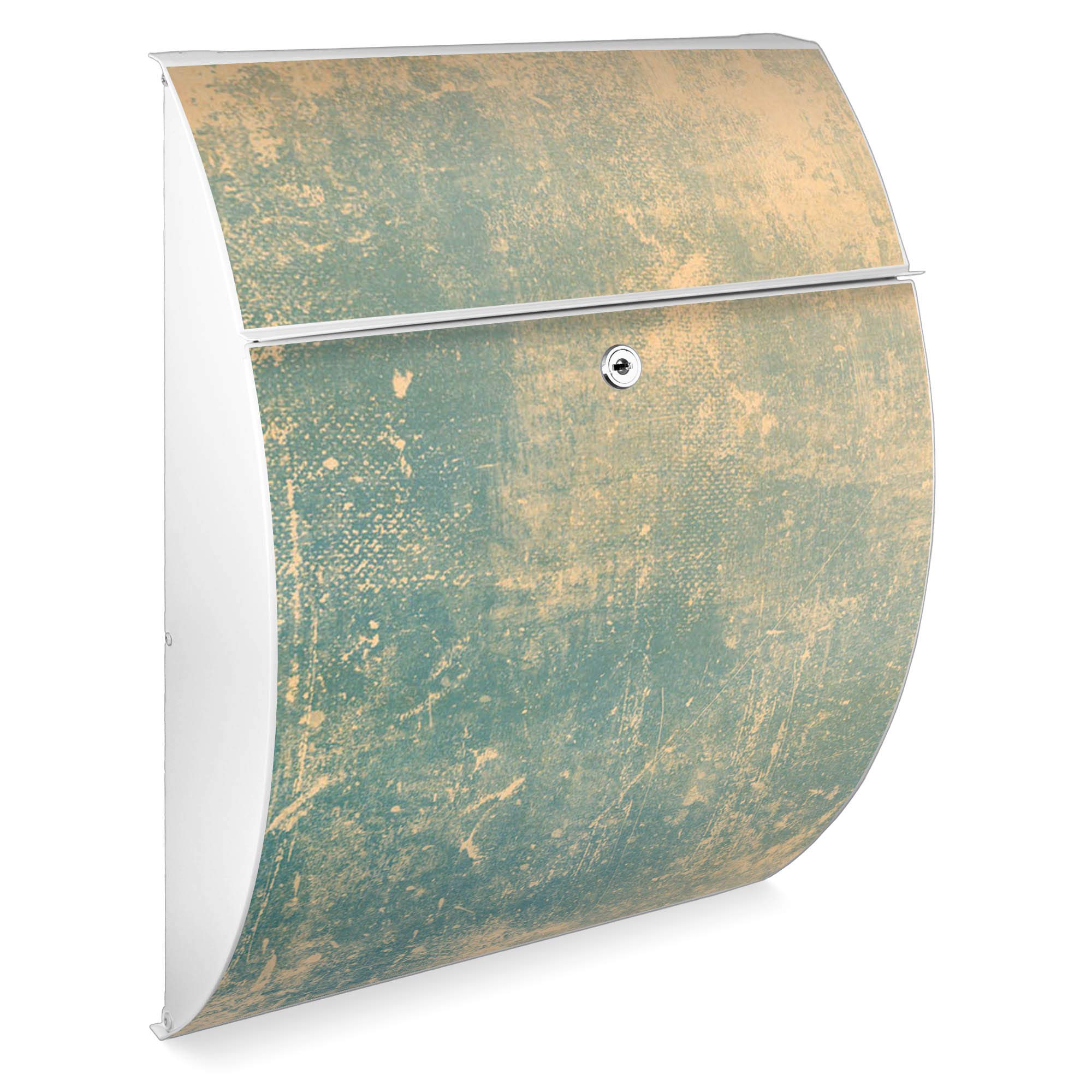 Banjado Riviera Briefkasten Anthrazit Patina Grün A4