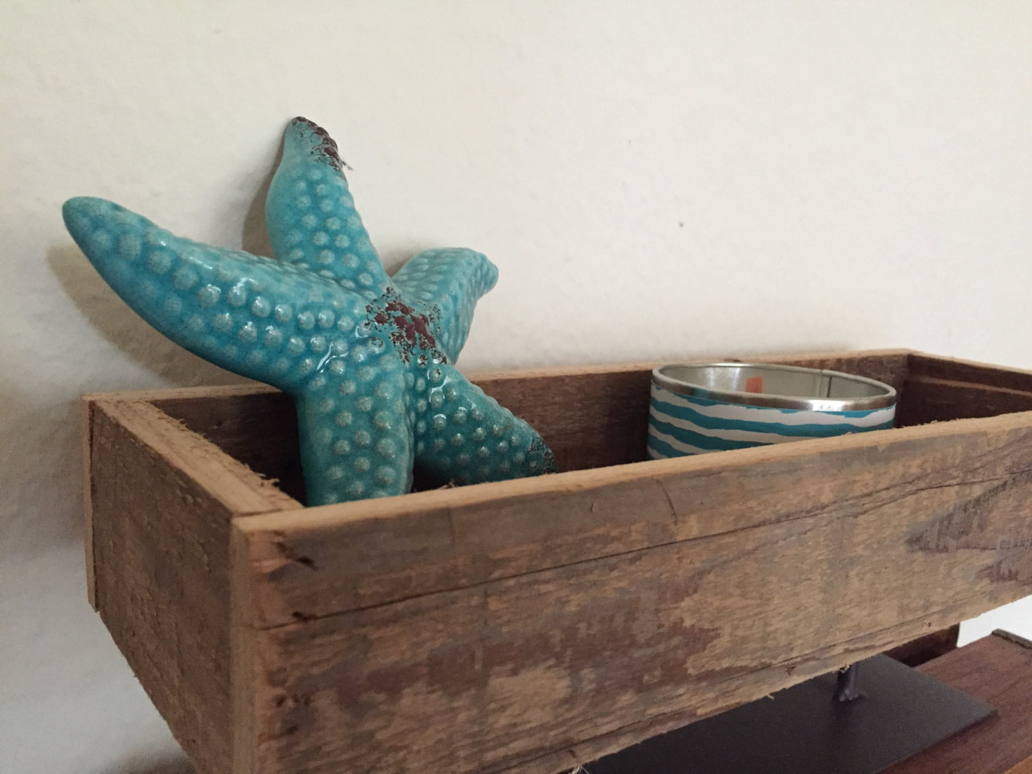 LS-LebenStil Küche & Haushalt Holz-Box stehend 40cm vintage