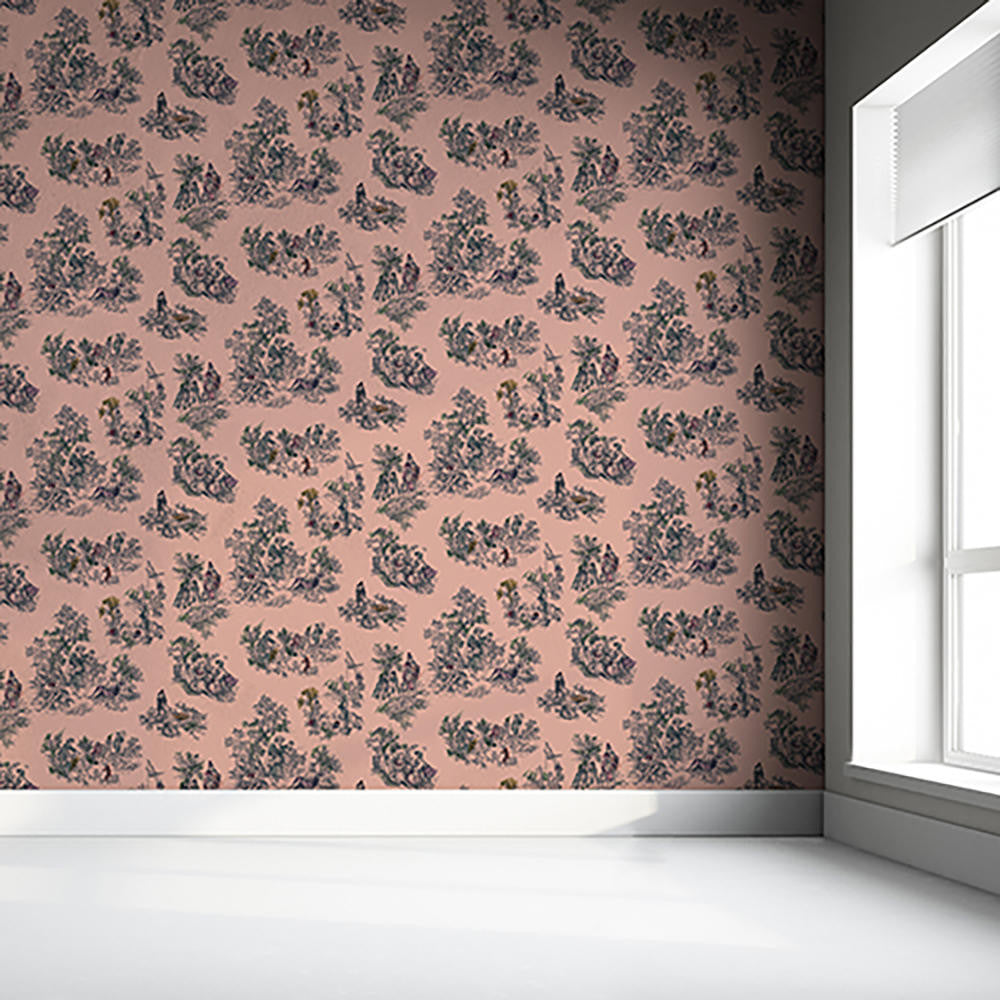 Mineheart Wallpaper Once Upon Our Time Tapete Rosa A3 Muster