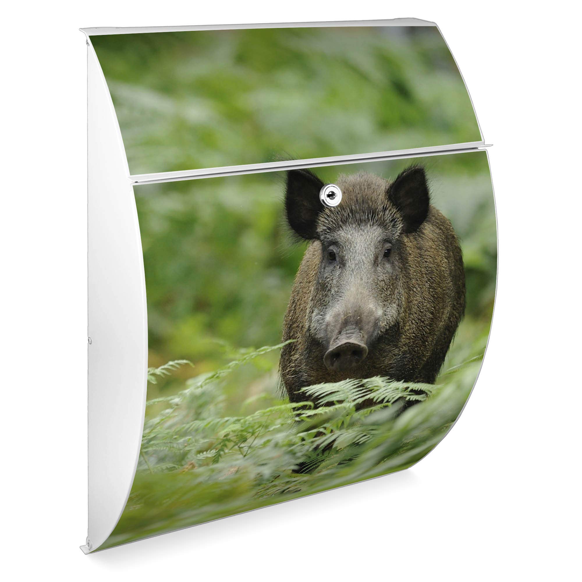 Banjado Briefkasten Riviera 46x33,5x13cm Wildschwein Anthrazit A4