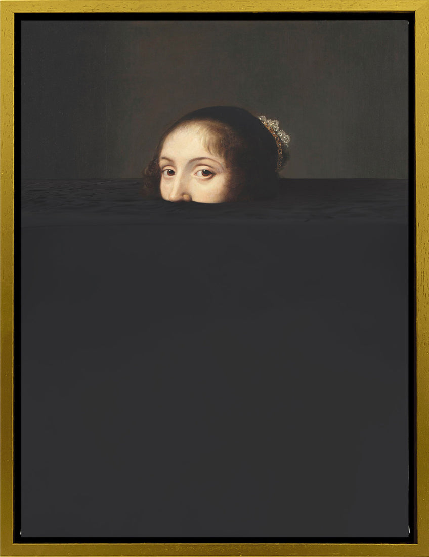 Mineheart Submerged 6 Black Lady Wandbild 30x41cm schwarz