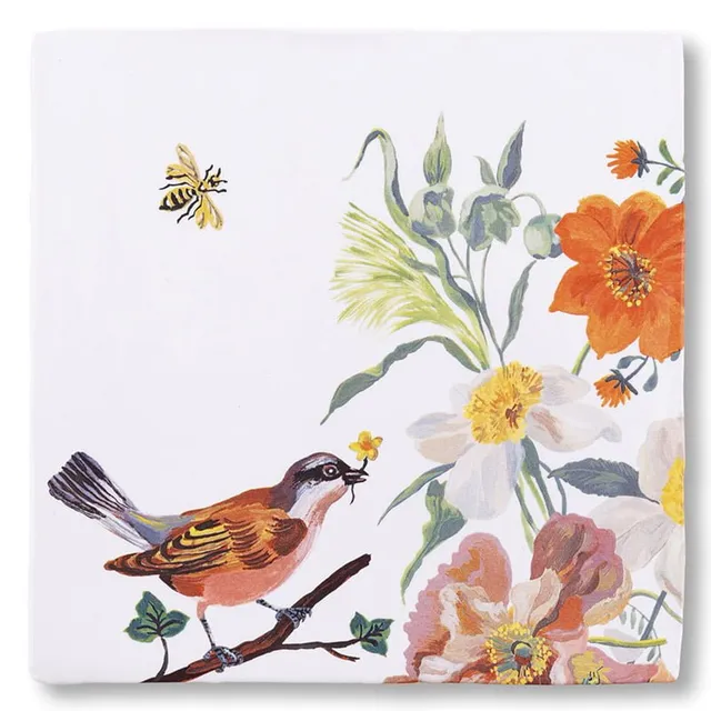 Storytiles Delft Blue Birds and Bees Wandfliese S Garten