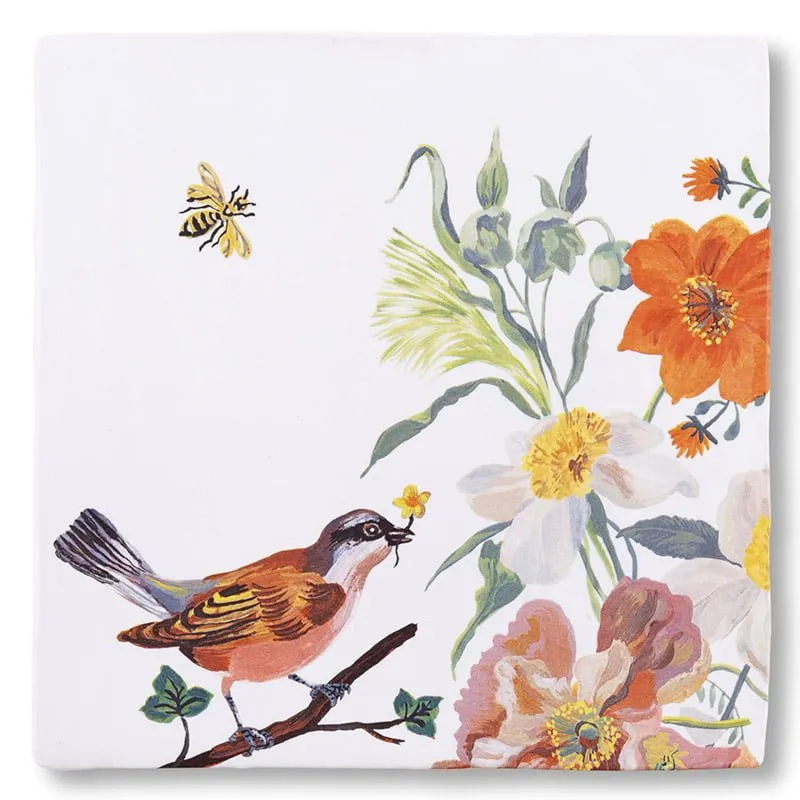 Storytiles Delft Blue Birds and Bees Wandfliese S Garten