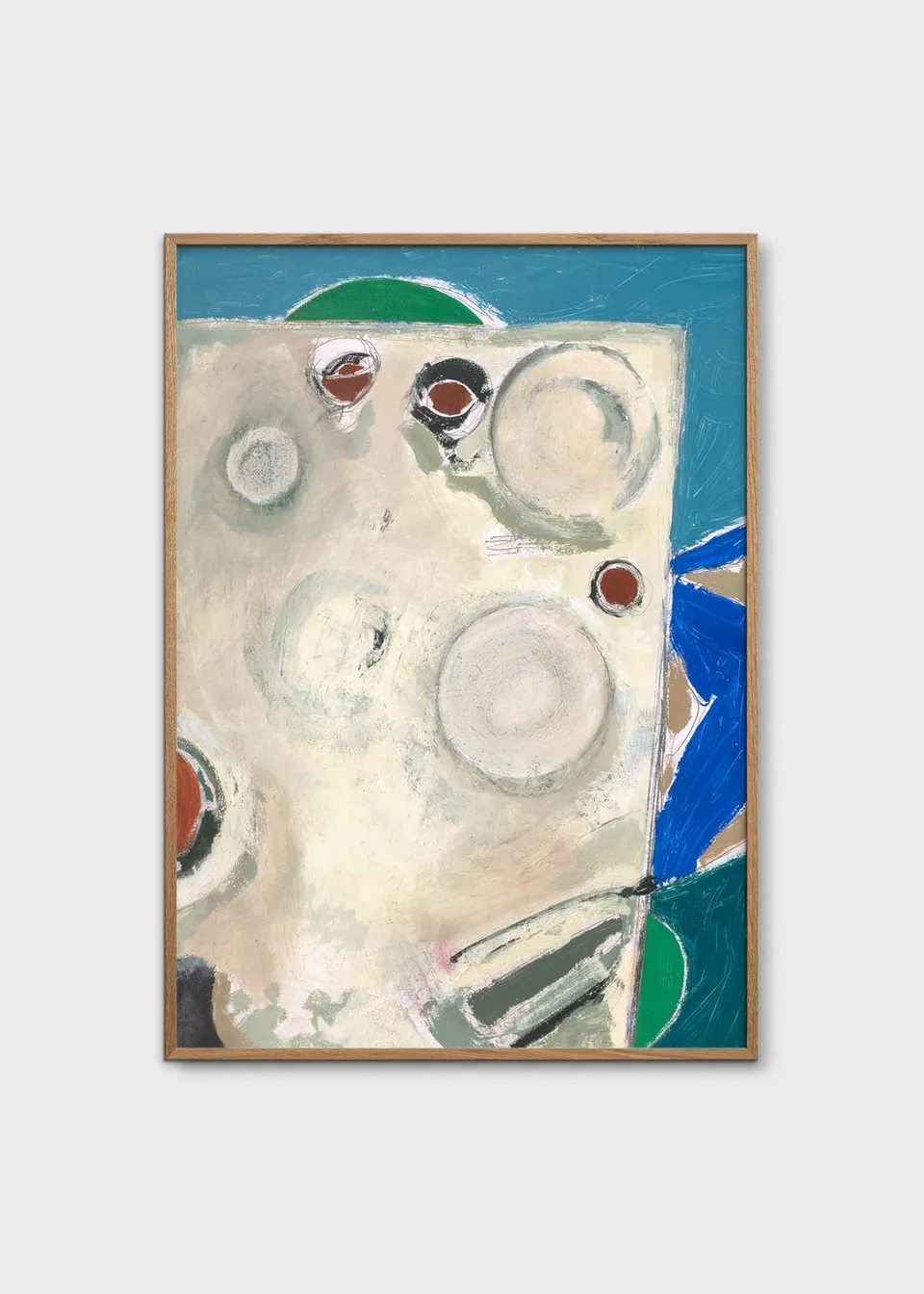 The Poster Club Art Prints Table 8 L'Auberge Poster 30x40 cm Blau