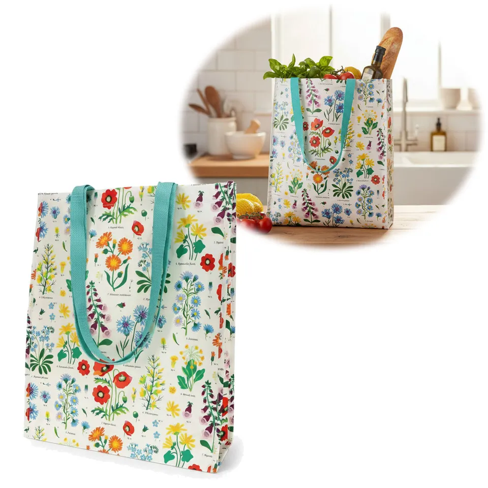 LS-LebenStil Retro Shopper Wild Flowers faltbar 40x34cm