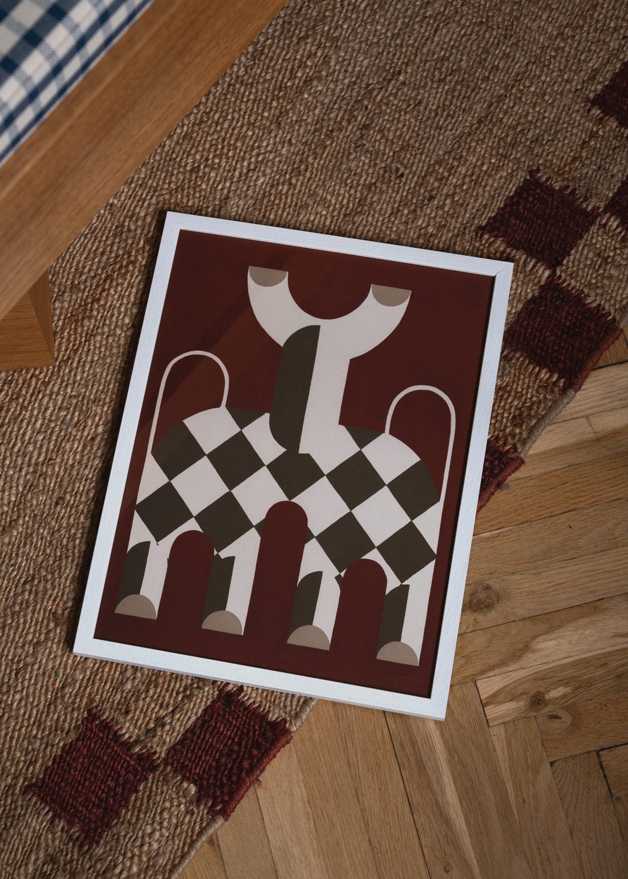 The Poster Club Art Prints Looking at You Poster A4 braun