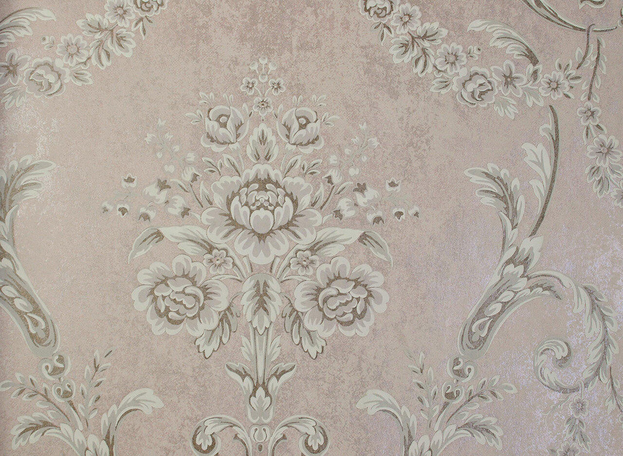Mineheart Wimpole Floral Tapete Pink 53 cm x 10 m