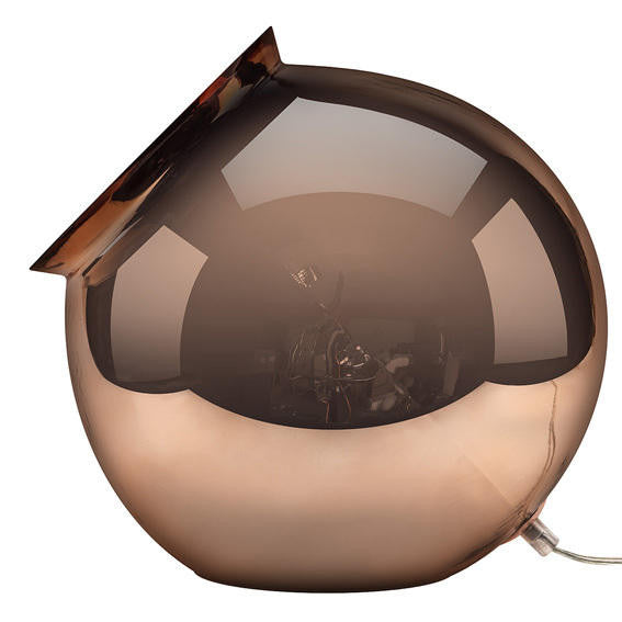 Mineheart Cauldron Tischlampe Glas schwarz E27 29cm