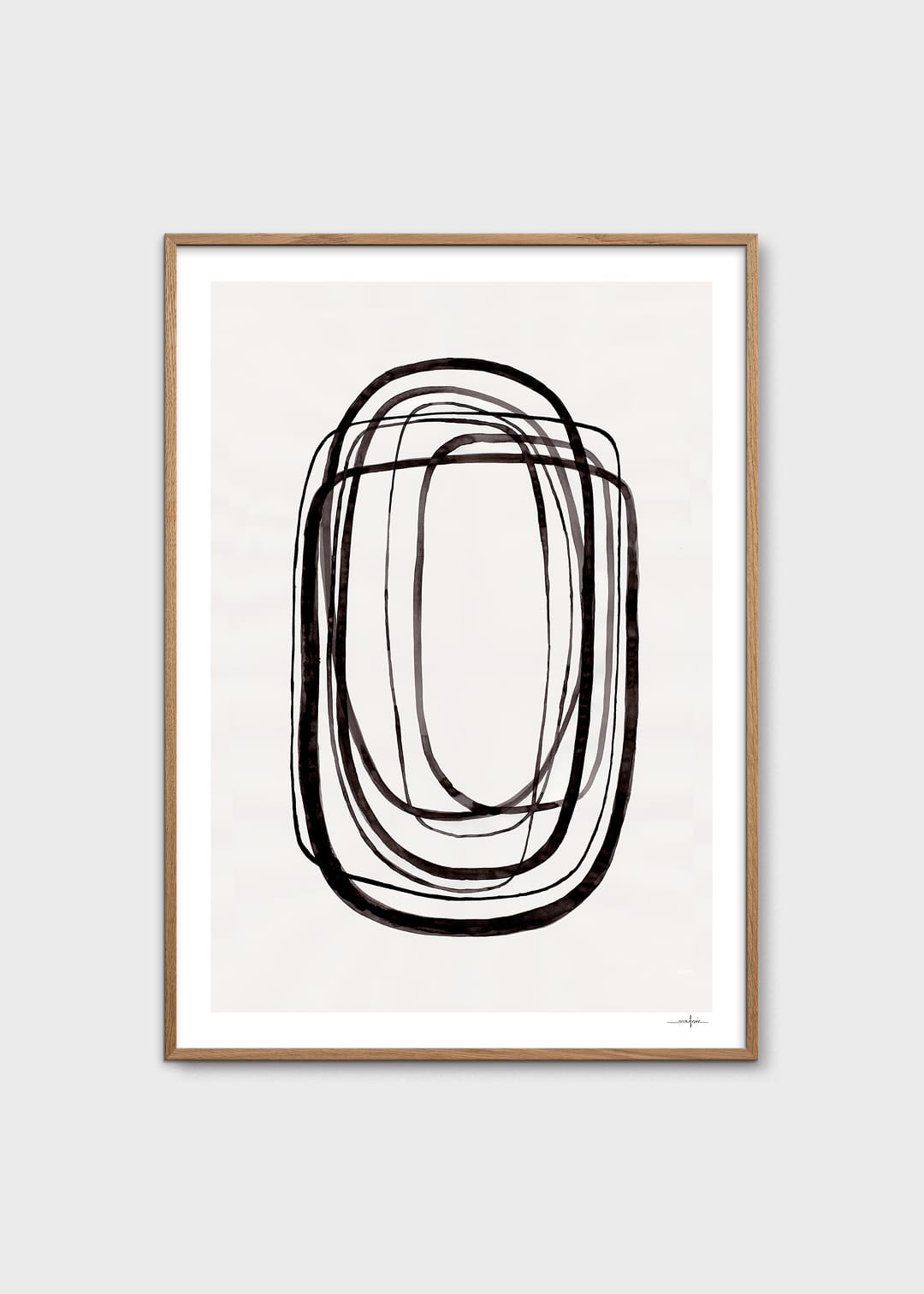 The Poster Club Art Prints Lines No. 03 Poster A4 beige