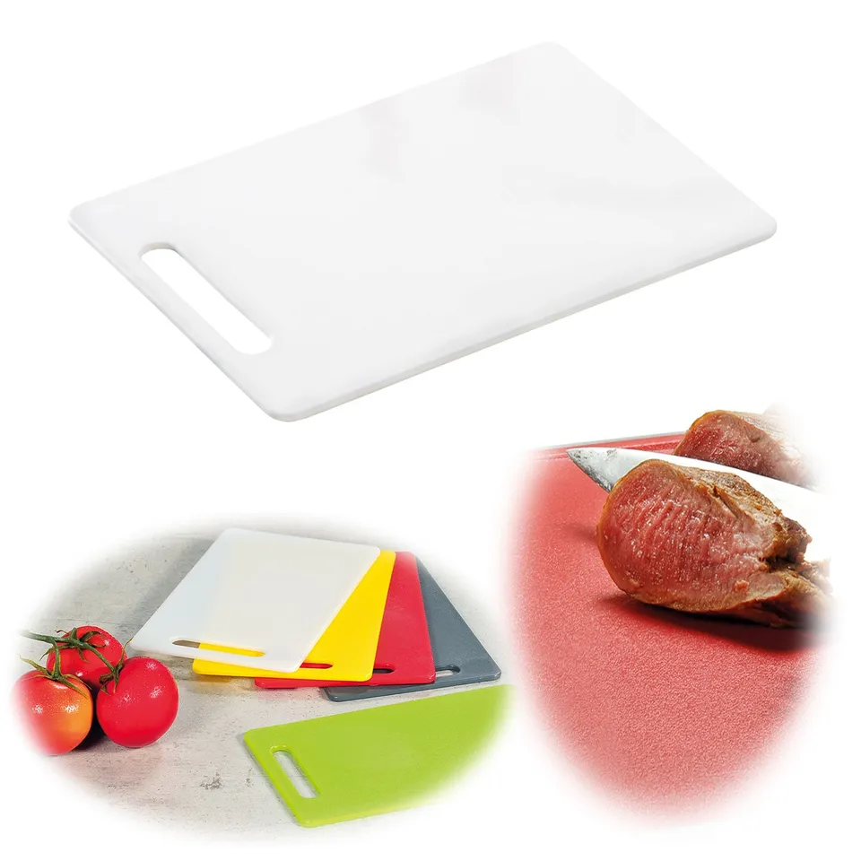 LS-LebenStil Küche & Haushalt Essbrettchen 24cm Weiß Kunststoff