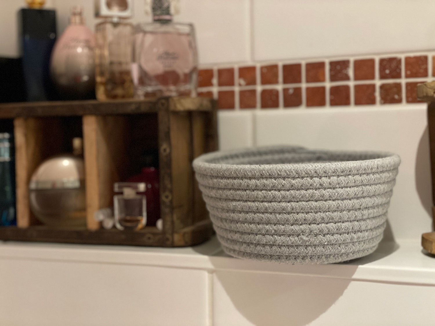 LS-LebenStil Möbel & Wohnen Aufbewahrungskorb Odense Grau 2er
