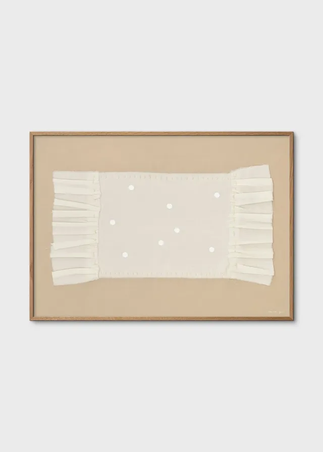 The Poster Club Lace No. 155 Kunstdruck 30x40 cm Beige Weiß