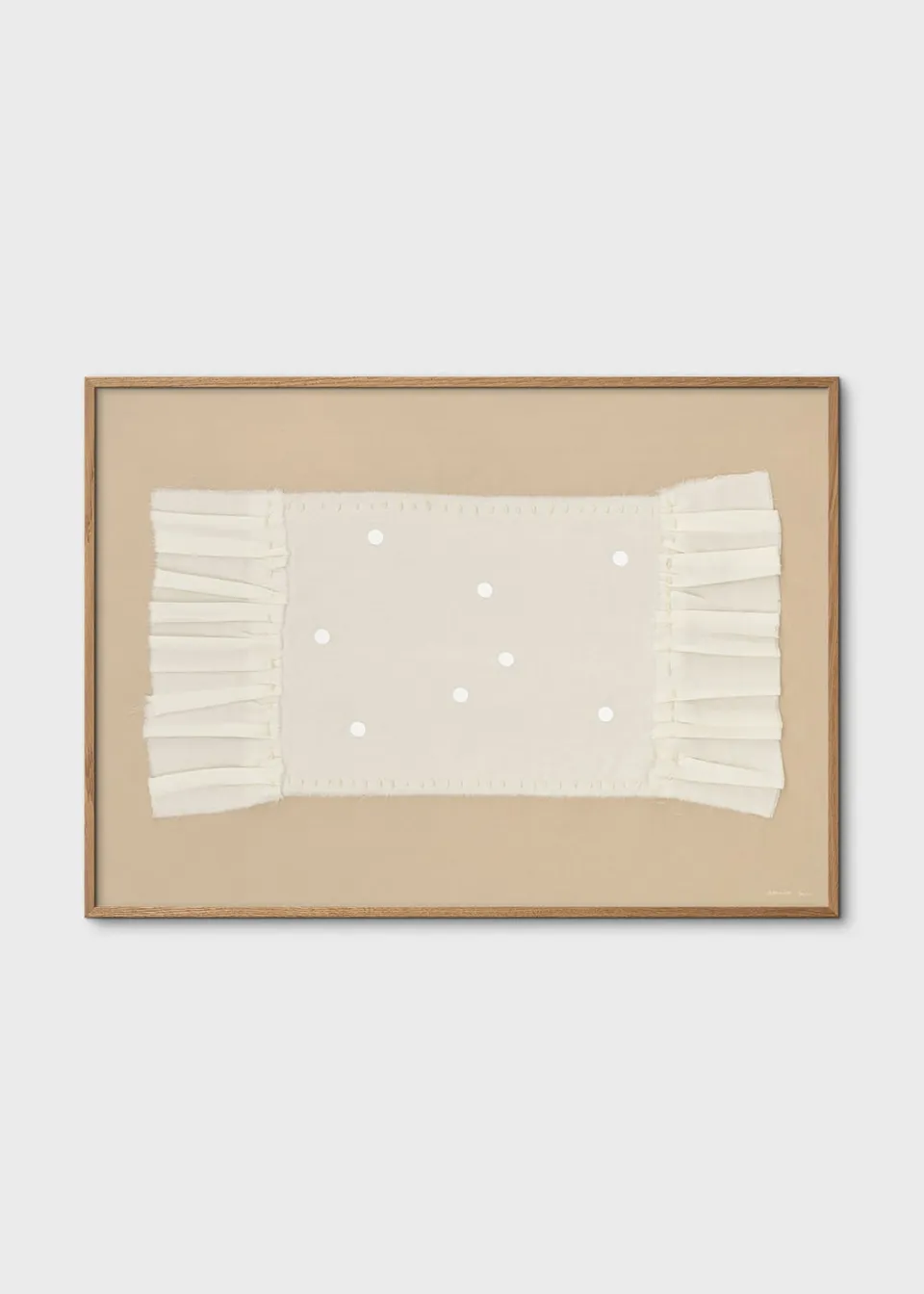 The Poster Club Lace No. 155 Kunstdruck 30x40 cm Beige Weiß