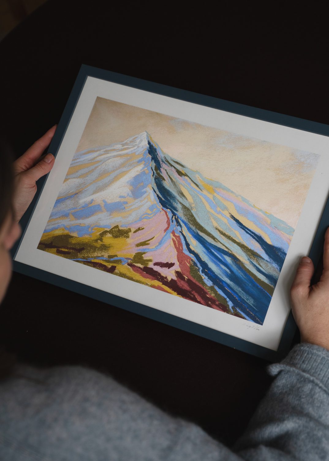 The Poster Club Velvet Peak III Poster A4 Landschaft