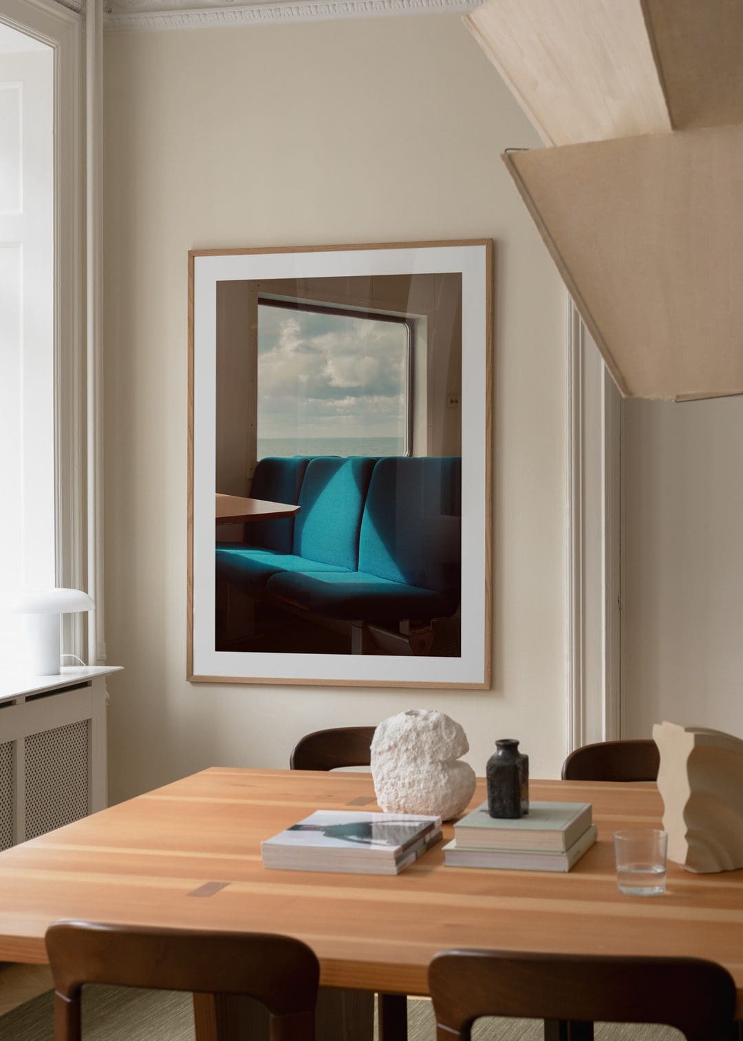 The Poster Club Ferry Kunstdruck A4 blau Foto