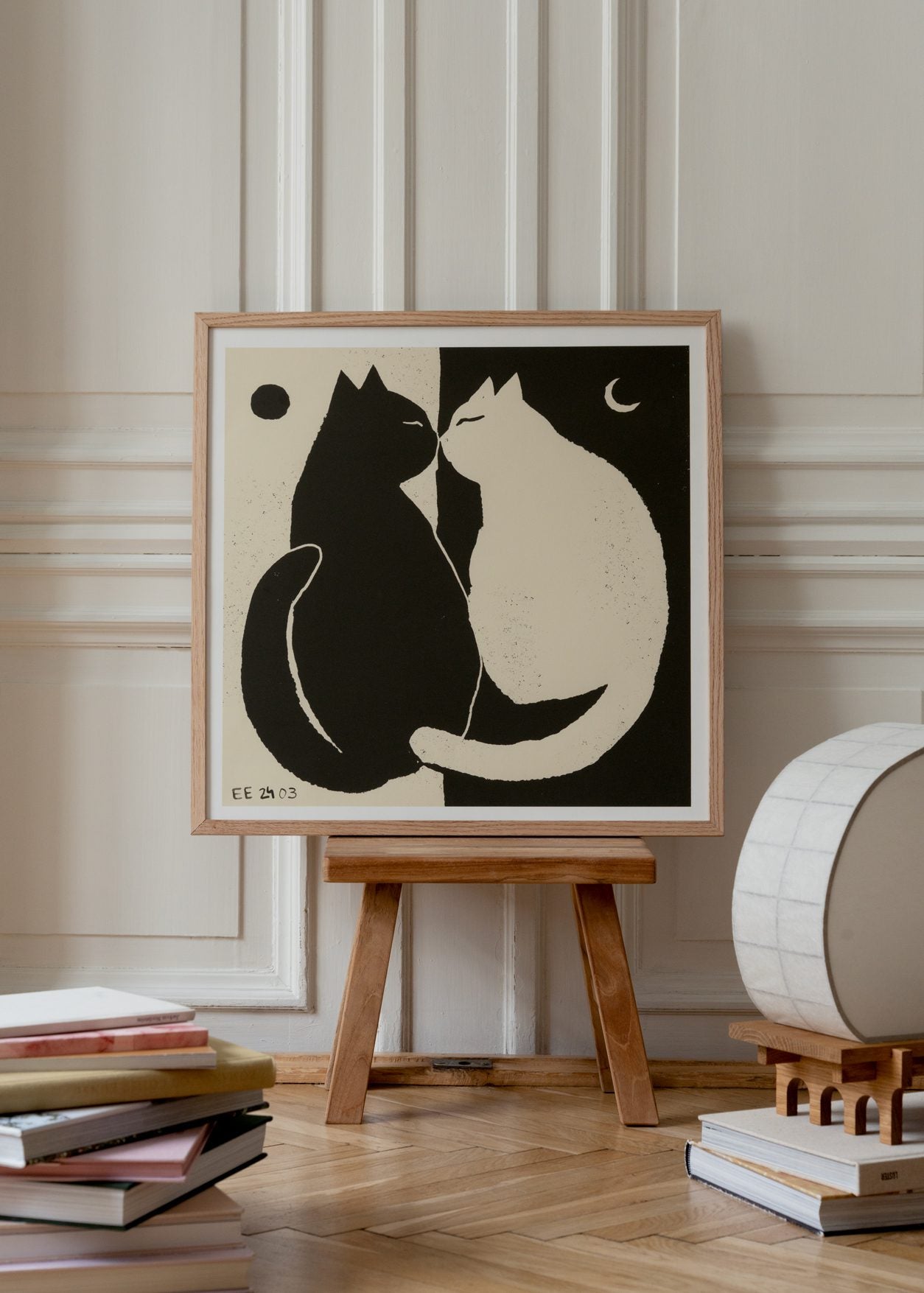 The Poster Club You and Me Poster 50x50 cm schwarz-weiß
