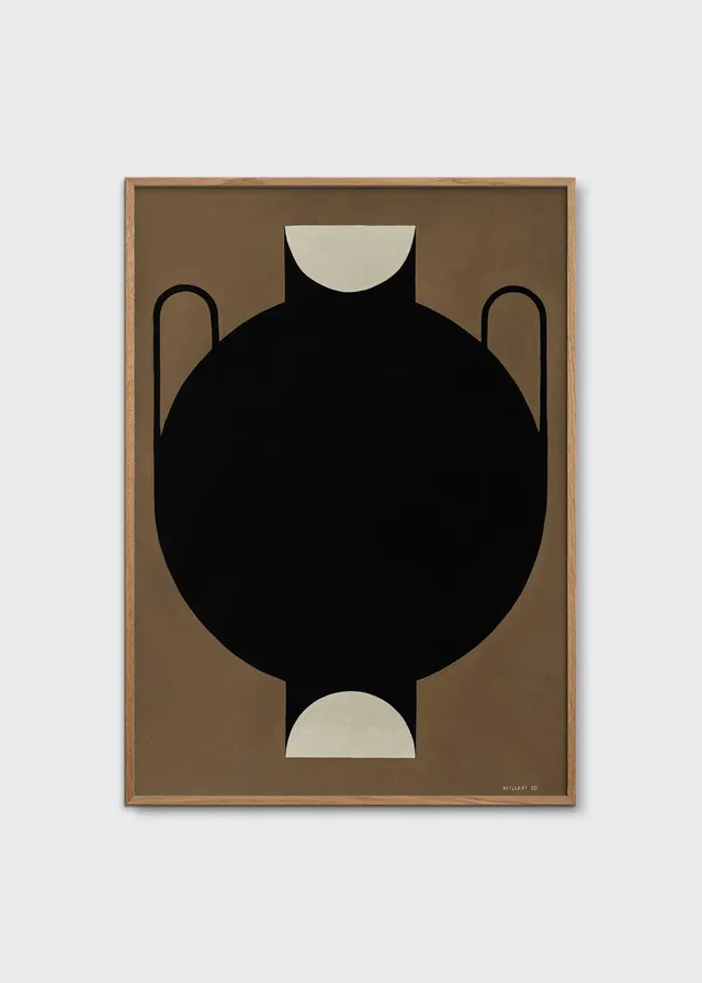 The Poster Club Art Prints Silhouette af a Vase 11 Poster 30x40 cm schwarz