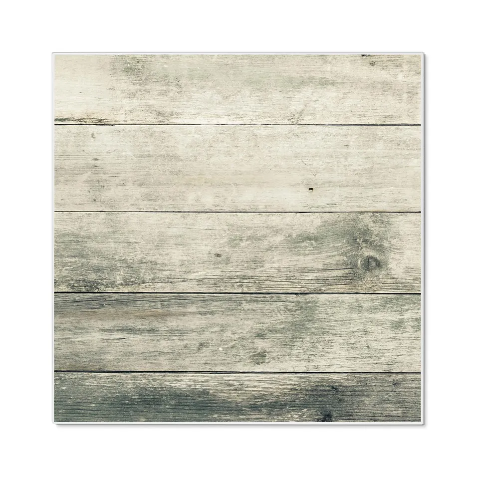 Banjado Magnettafel 50x50 cm Magnetwand Graue Planken