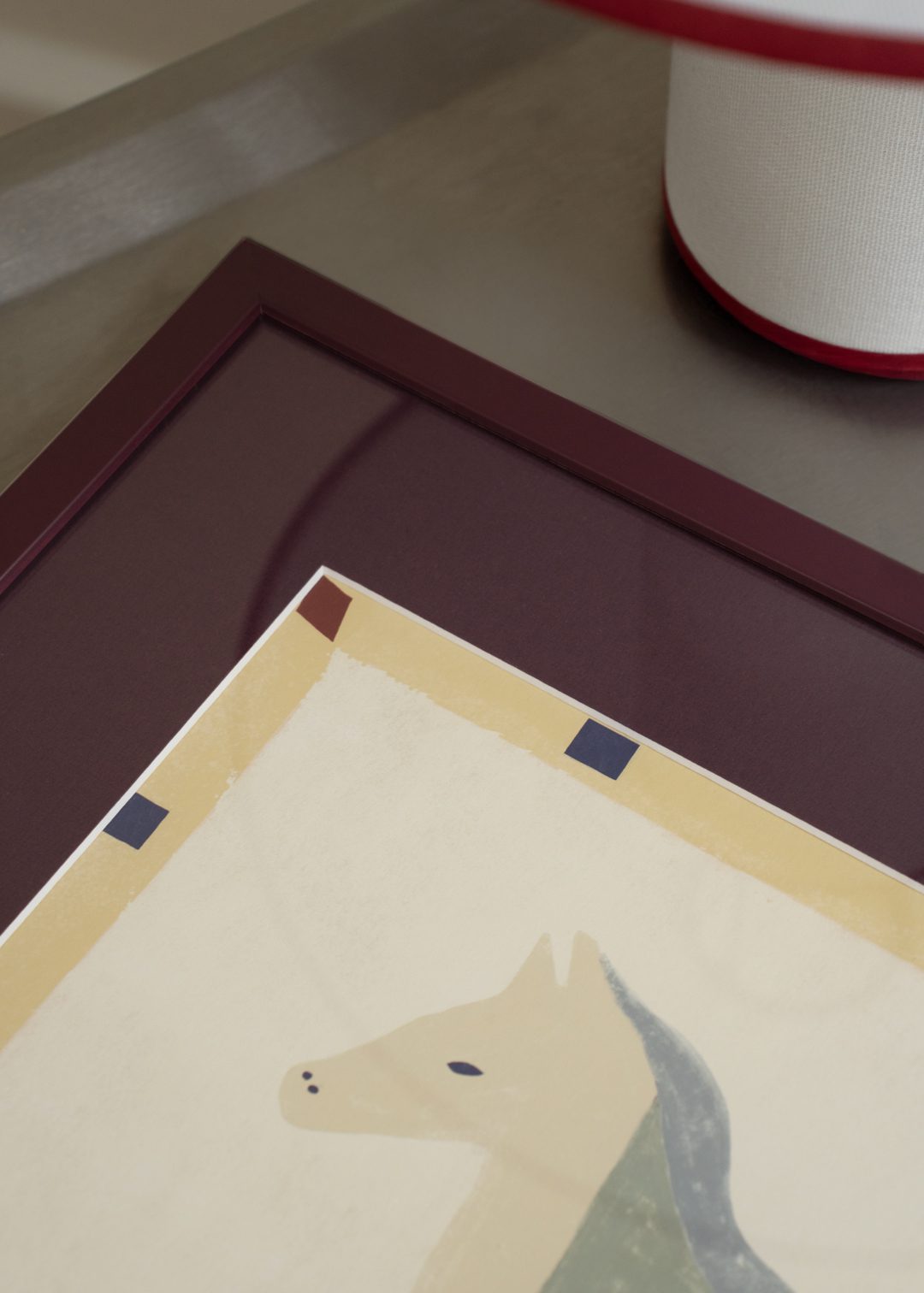 The Poster Club Plum Passepartout A3 pflaumenfarben