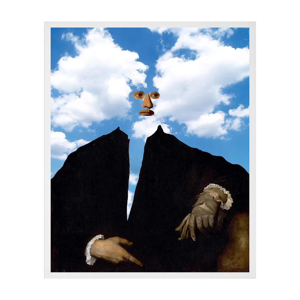 Mineheart Wall Art Man in the Clouds Poster 30x40cm Surreal