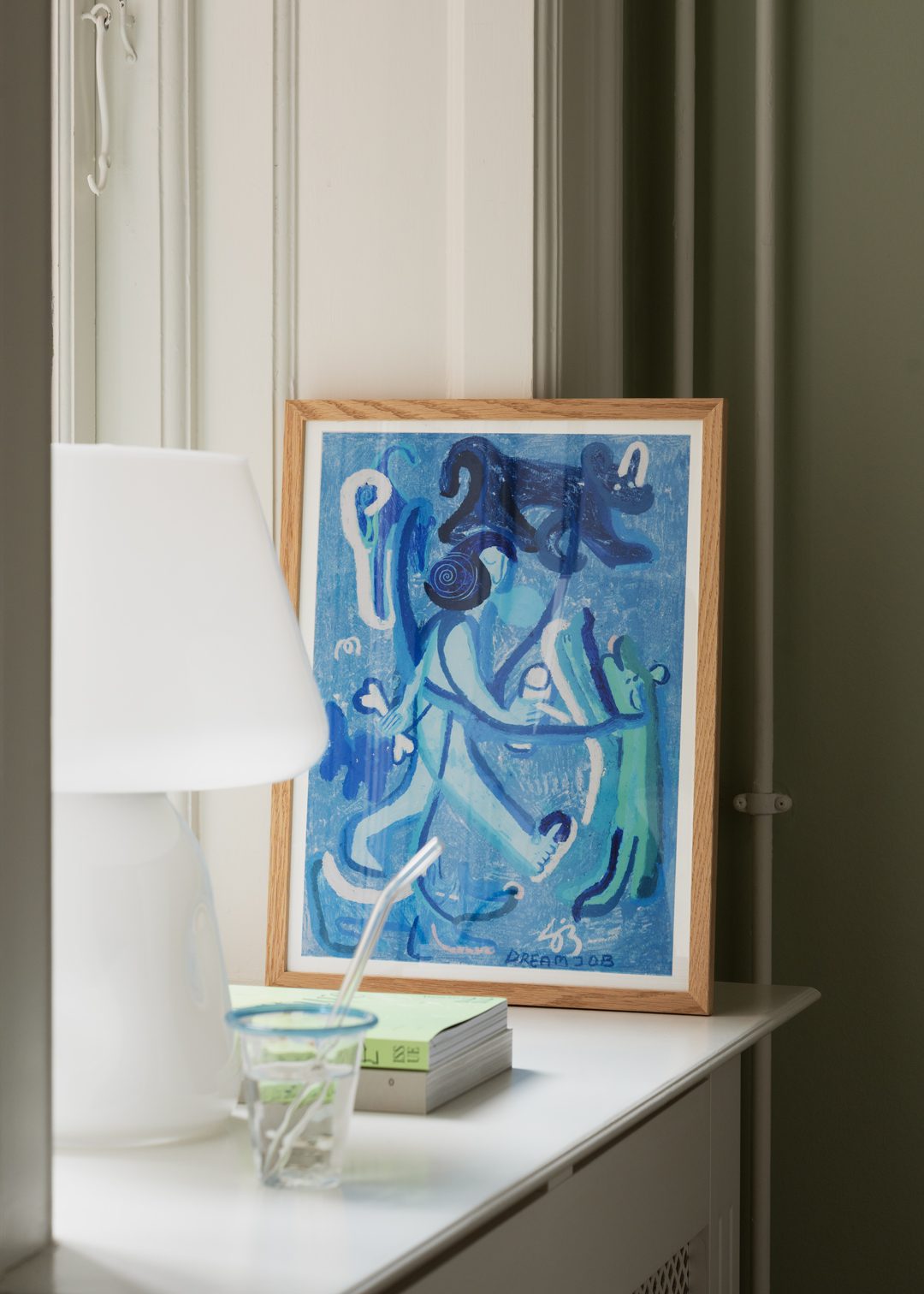 The Poster Club Art Prints Dream Job Poster 30x40 cm blau