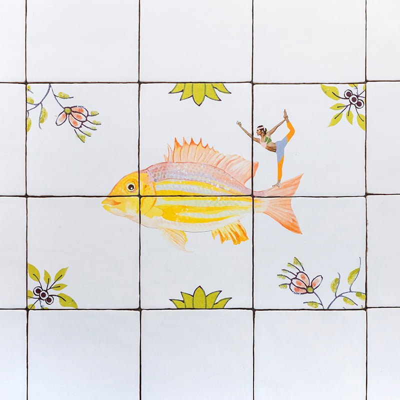 Storytiles Tile Tableaus In de Flow Wandfliese S Yoga Balance