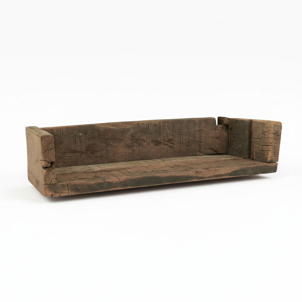 LS-LebenStil Wandregal Ziegelform 45cm Holz braun Industrial