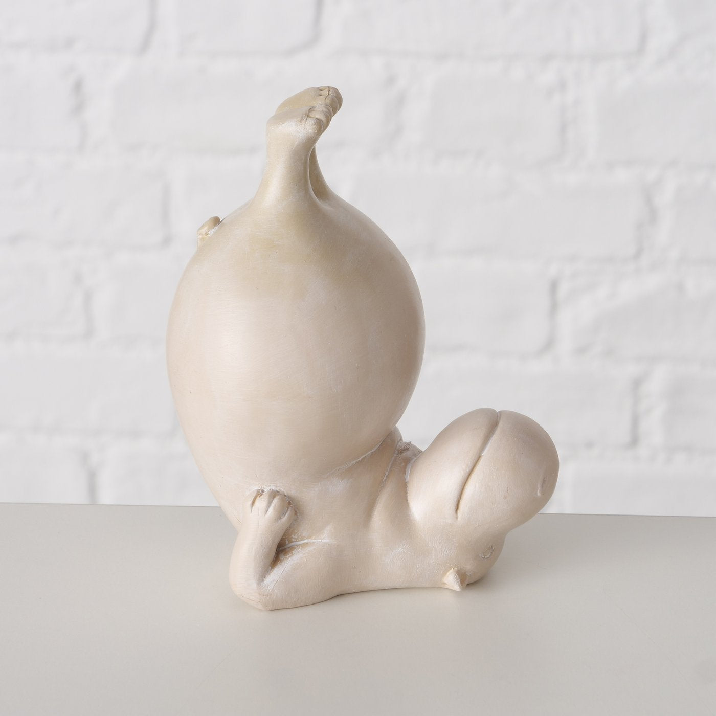 LS-LebenStil Möbel & Wohnen Yoga Hippo Deko-Figur Set 3x 12cm