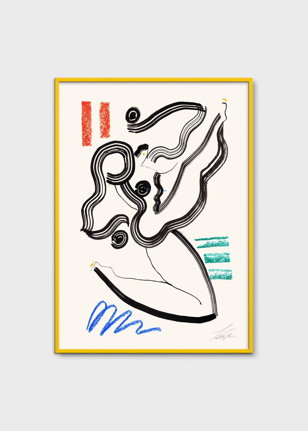 The Poster Club Gymnastics Kunstdruck 30x40 cm bunt
