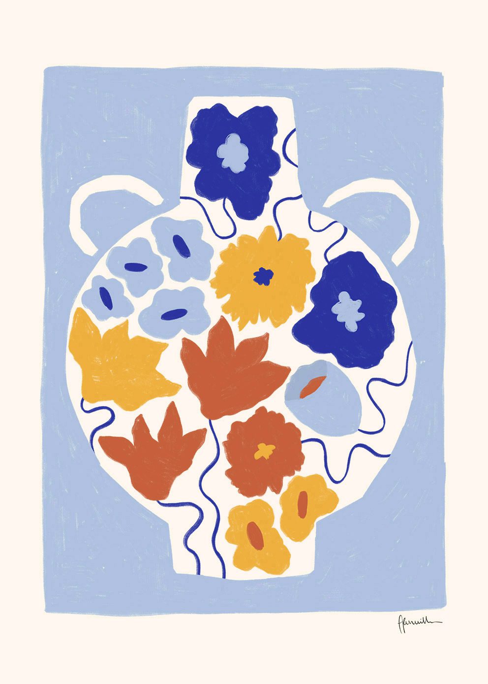 The Poster Club Flower Pot Poster 30x40 cm Blumen