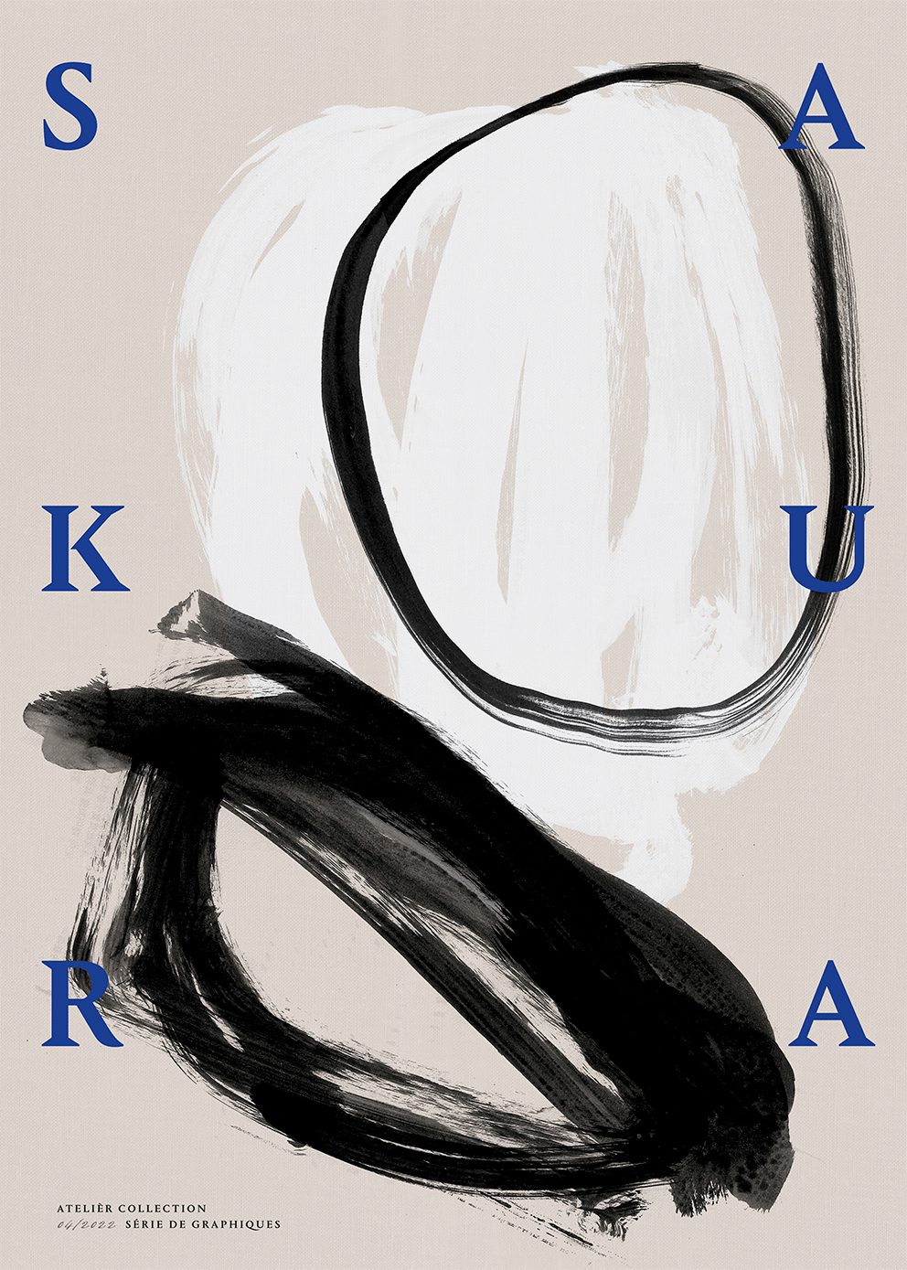 The Poster Club Sakura Poster 50x70 cm beige abstrakt