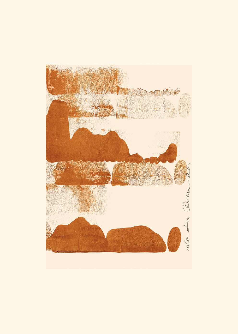 The Poster Club Art Prints Earth 02 Poster 30x40 cm beige