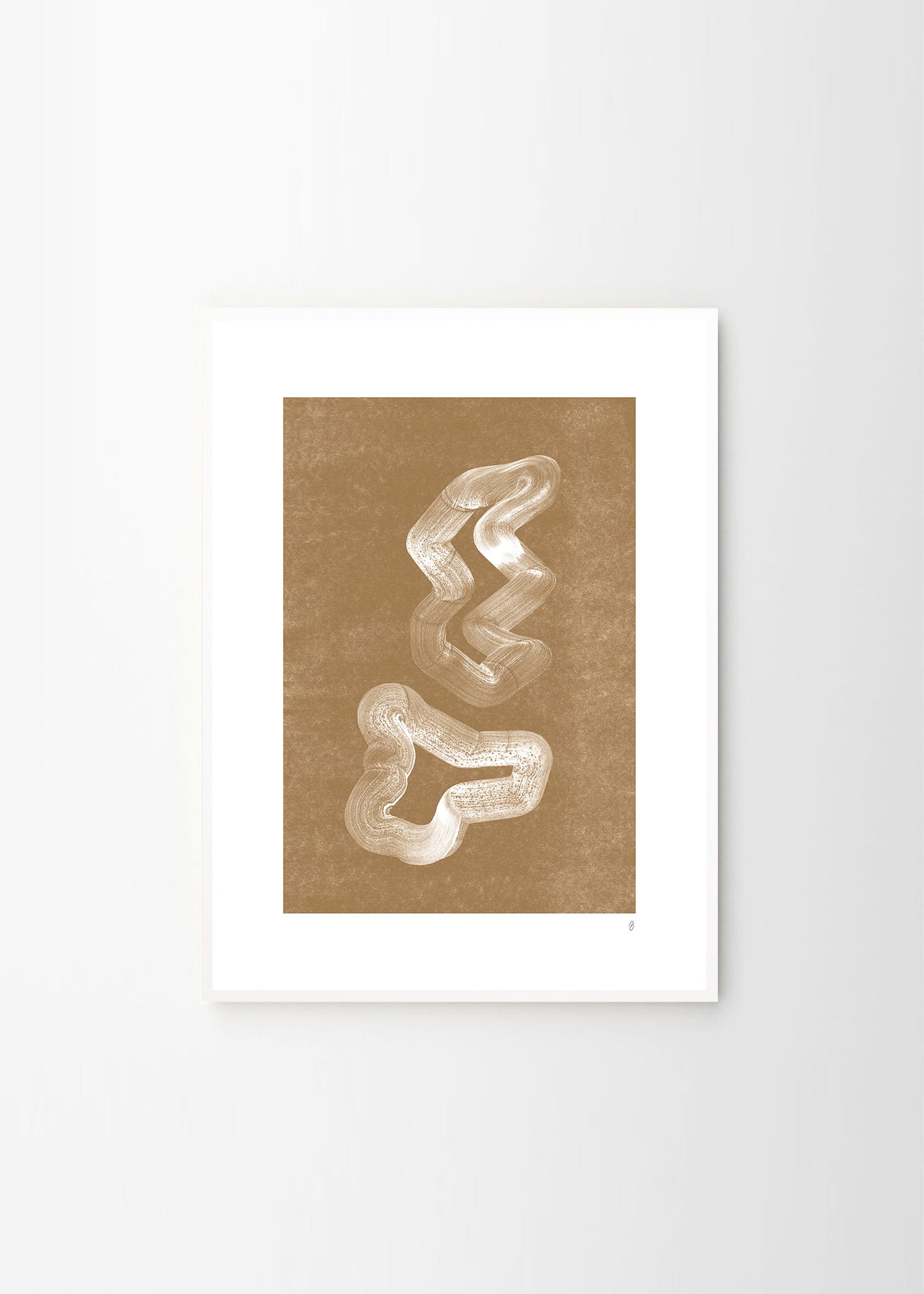 The Poster Club Lineshape 03 Poster 30x40 cm braun