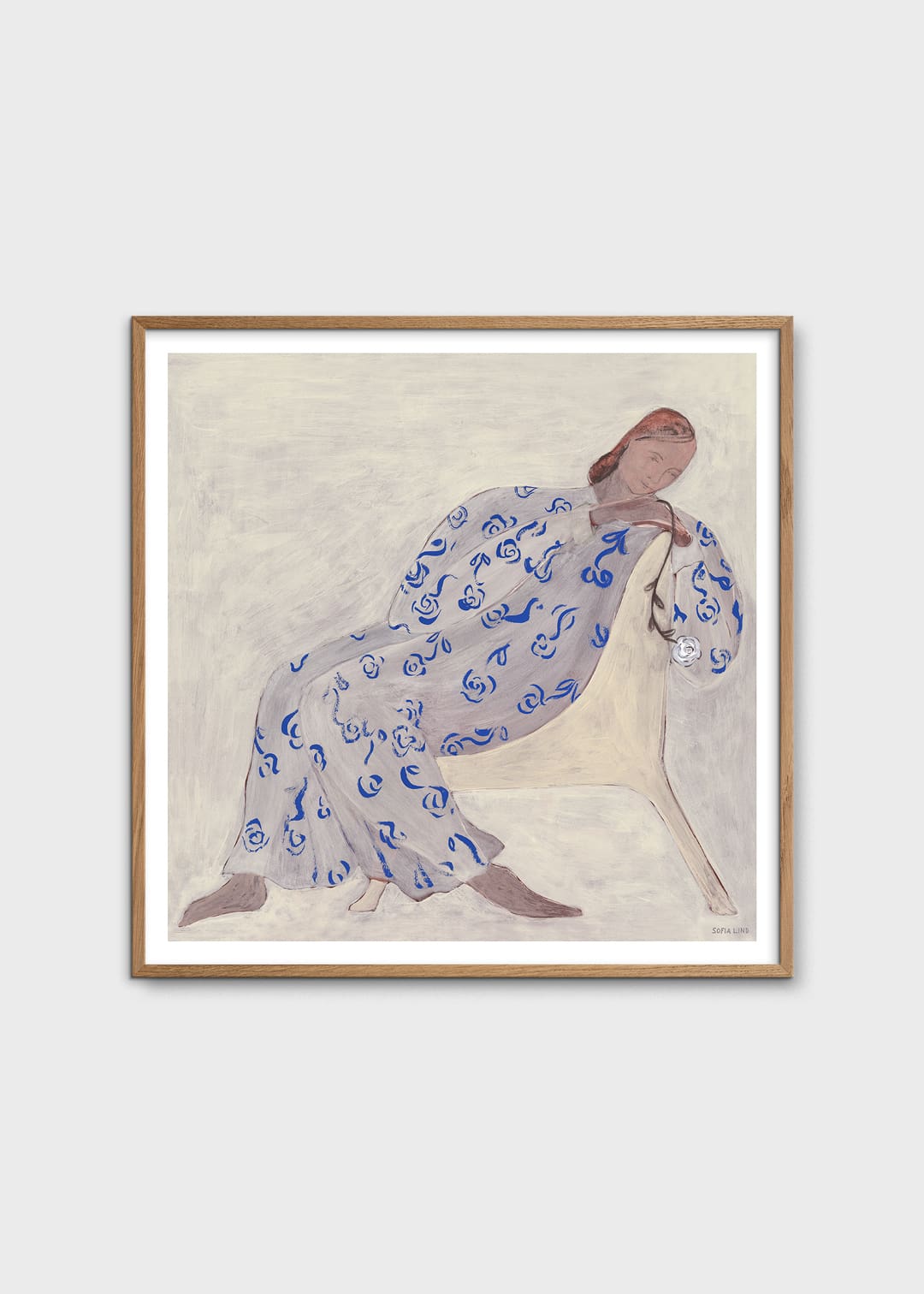 The Poster Club Art Prints Rose Poster 50x50 cm floral