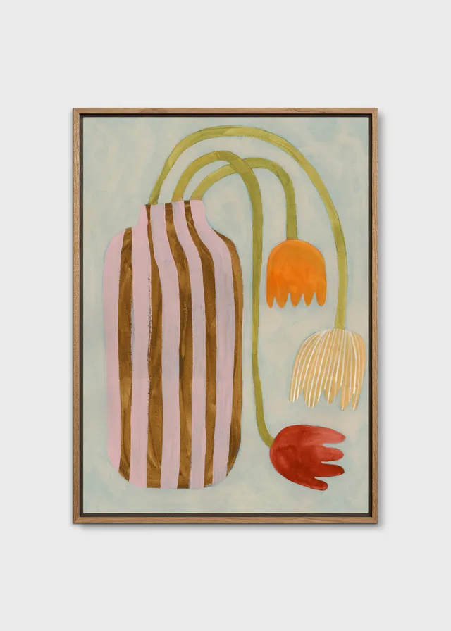 The Poster Club Fallen Tulips Canvas 30x40 gerahmt Blumen