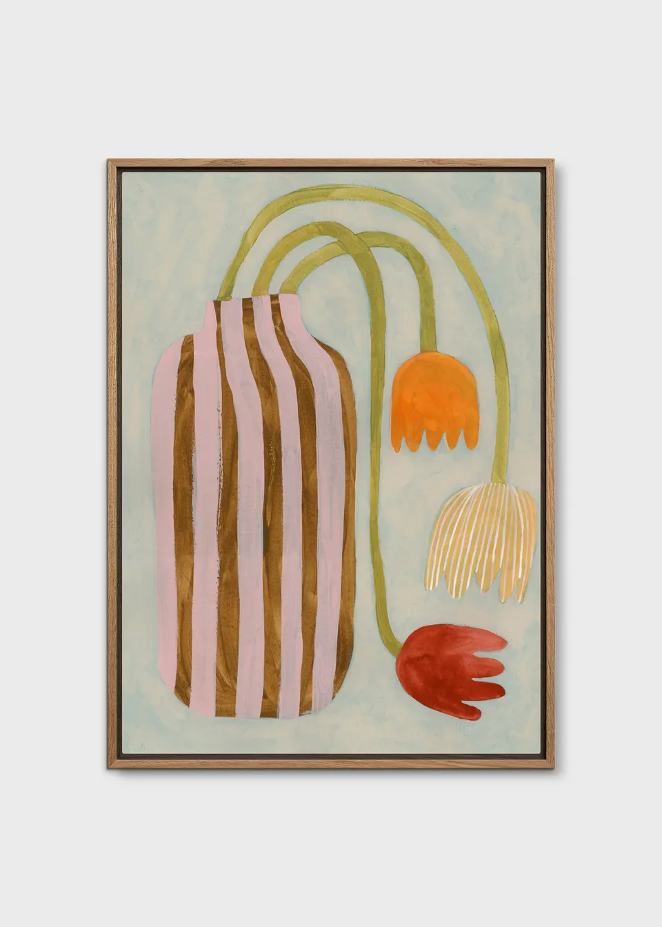 The Poster Club Fallen Tulips Canvas 30x40 gerahmt Blumen