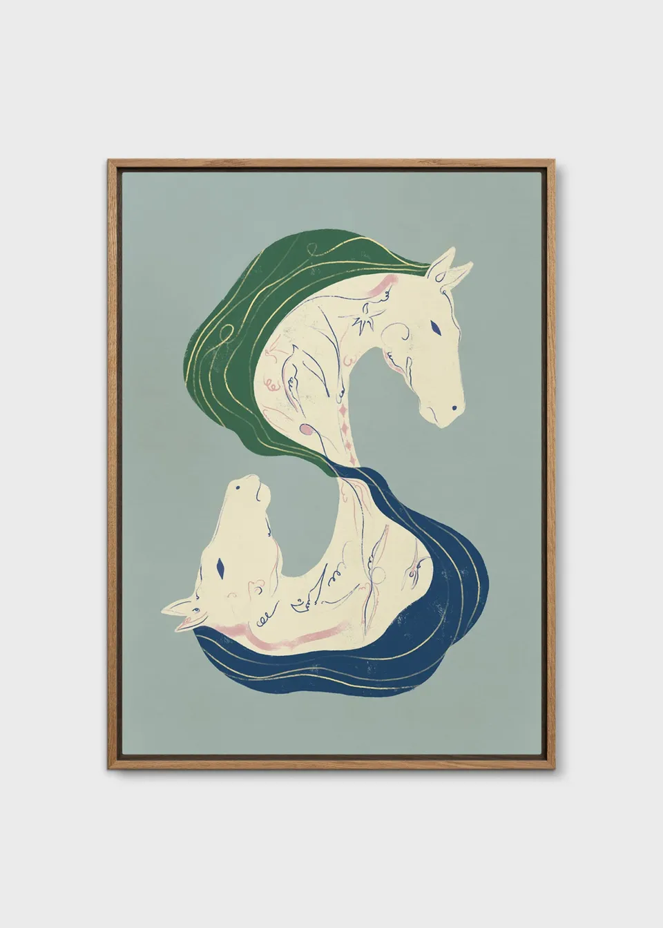 The Poster Club Art Prints Reflections of the Soul Leinwand 30x40