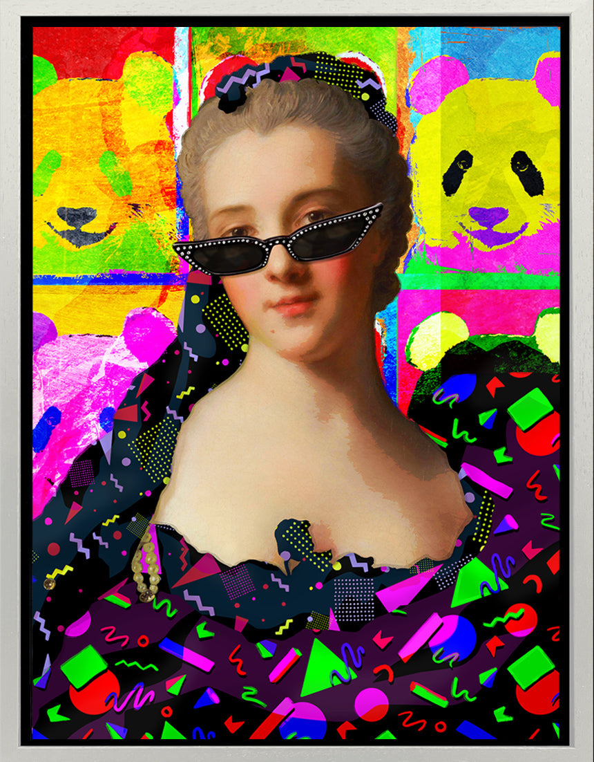 Mineheart Pop Panda and Sunglasses Lady Poster 30x41cm