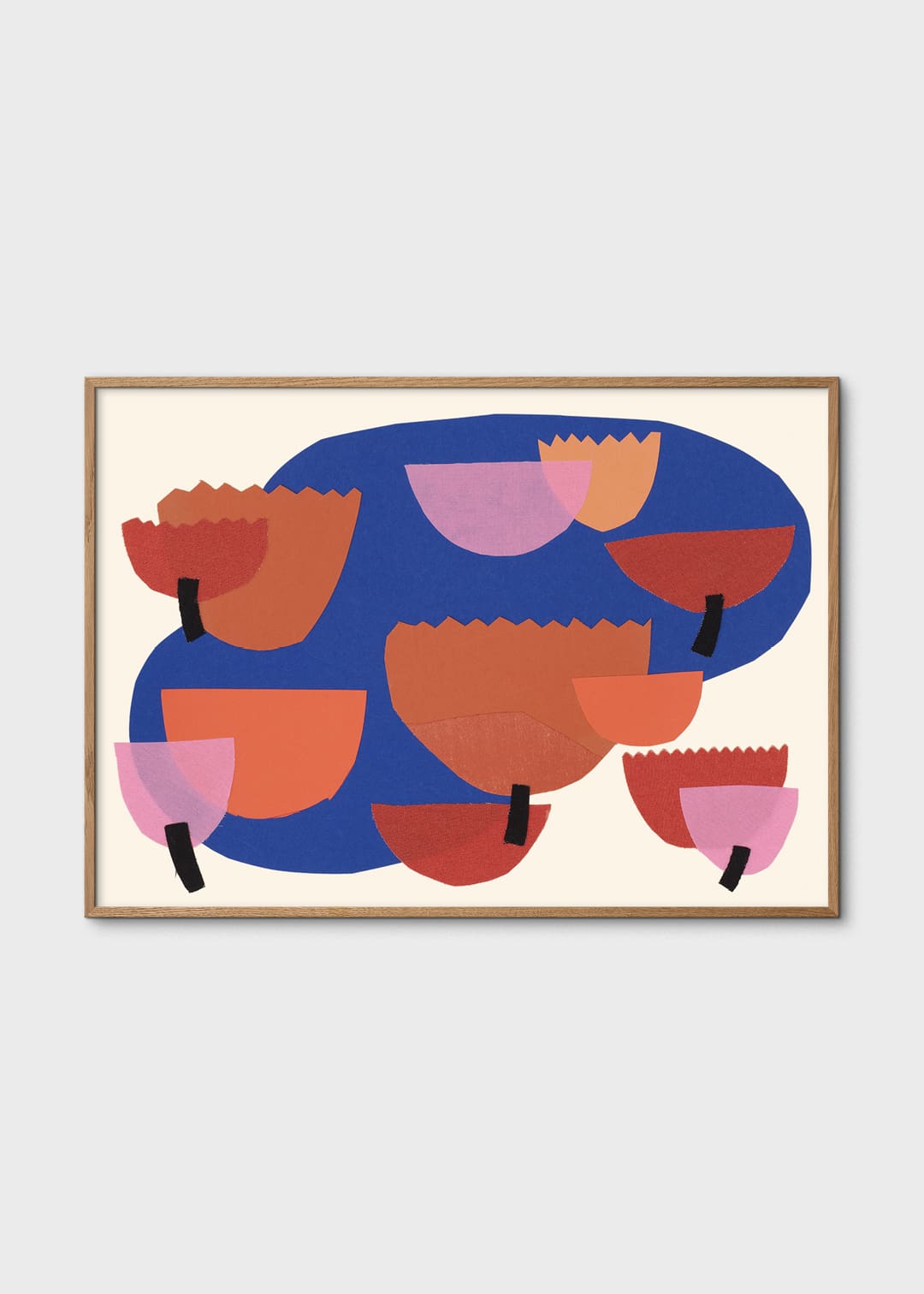 The Poster Club Dew Poster A4 pastellblau-rosa